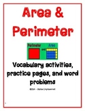 Area & Perimeter Vocabulary, Practice & Word Problems