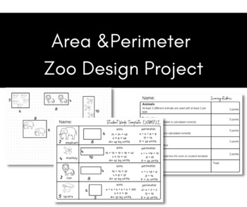 Preview of Area & Perimeter Zoo Design Project