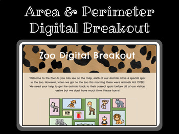 Preview of Area/Perimeter Zoo Digital Breakout