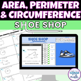 Area, Perimeter and Circumference Digital Activity and Worksheet
