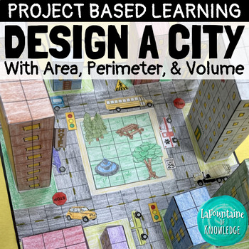 Preview of Area, Perimeter, and Volume Design a City Challenge Math Activity