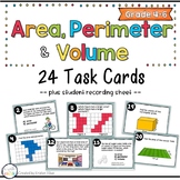 Area, Perimeter and Volume Task Cards