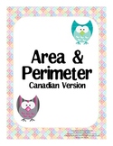 Area & Perimeter - posters, worksheets, test, task cards (