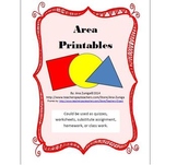 Area Printables: Use as quizzes, substitute work, extra pr