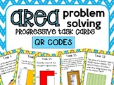 Area Problem Solving Progressive Task Cards (TEKS 5.4H) wi