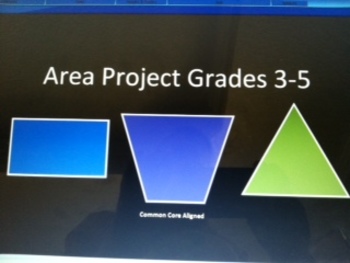 Preview of Common Core Project Based Learning: Mini Golf Area Project and rubric