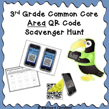 Preview of Area QR Code Scavenger Hunt