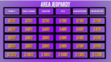 Area Review Jeopardy