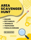 Area Scavenger Hunt: Triangles, Trapezoids, Parallelograms