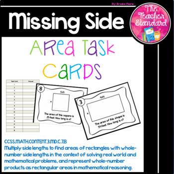 Preview of Area Solve for Missing Side Task Cards