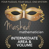 Area & Volume Printable & Digital Review Activity - Masked