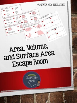 Preview of Area, Volume, and Surface Area Escape Room