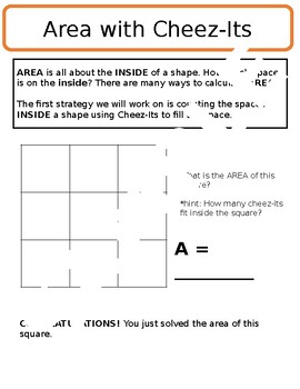 Preview of Area - With Cheez-Its **Updated**
