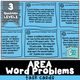Area Word Problems Task Cards