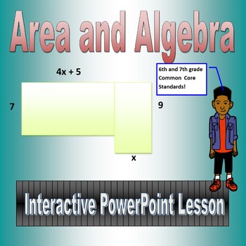 Preview of Area & Algebra for Sixth and Seventh Grade