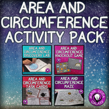 Preview of Area and Circumference Activities Bundle