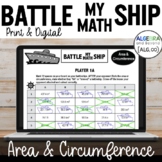 Area and Circumference Activity | Battle My Math Ship Game
