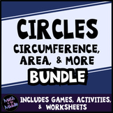 Area and Circumference of Circles Bundle of Worksheets, Ac