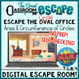 Area and Circumference of Circles Escape Room Boom Cards™ 