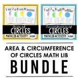 Area and Circumference of Circles | Math Lib Bundle