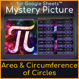 Area and Circumference of Circles | Mystery Picture Pi Day
