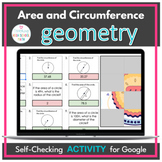 Area and Circumference of Circles Pi Day Pixel Art