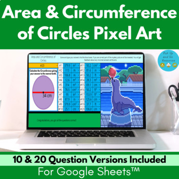 Preview of Area and Circumference of Circles Pixel Art