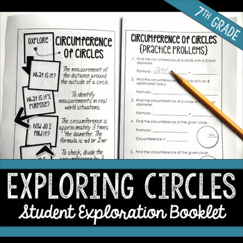 Preview of Area and Circumference of Circles Student Booklet
