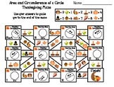 Area and Circumference of a Circle Activity: Thanksgiving 