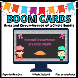 Area and Circumference of a Circle BOOM Card Bundle