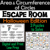 Area and Circumference of a Circle Game: Escape Room Hallo