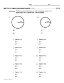 Area and Circumference of a Circle Worksheet Packet