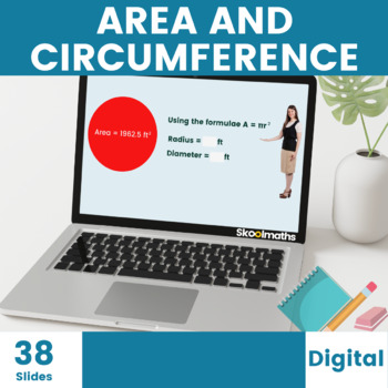 Preview of Area and Circumference of a circle - 6th to 8th Grade