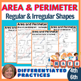 Area and Perimeter 3rd Grade Practices, Assessments, Find 