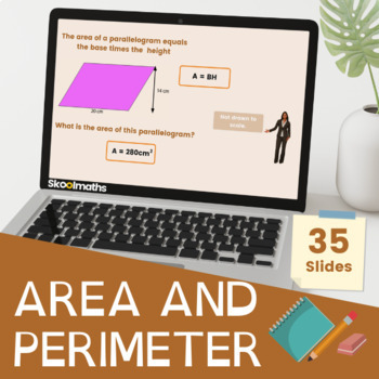 Preview of Area and Perimeter | 6th Grade - 7th Grade | Digital Lesson CCSS 6.G.A.1