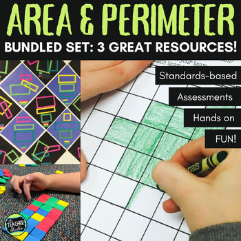 Preview of Area and Perimeter Activities - Perimeter and Area Assessments - Bundled Set