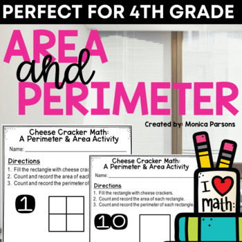 Preview of Area and Perimeter Hands-On Math Activities | 3rd Grade 4th Grade Math