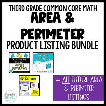 Preview of Area and Perimeter Activity Bundle for Third Grade