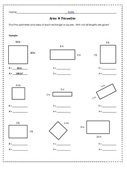 Area and Perimeter Activities for Third Grade by At the ...