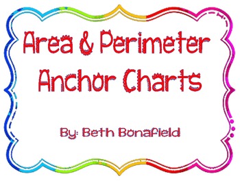 Preview of Area and Perimeter Anchor Charts
