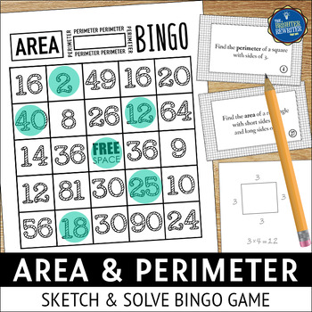 Preview of Area and Perimeter Bingo Game