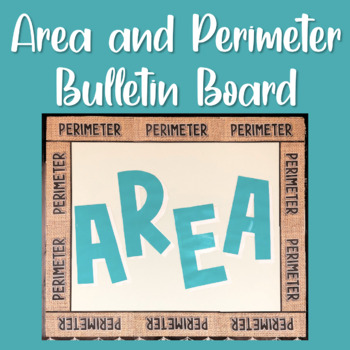 Preview of Area and Perimeter Bulletin Board, Printable