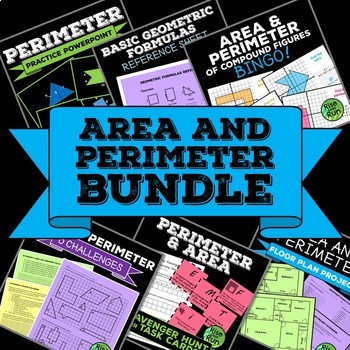 Preview of Area and Perimeter Bundle