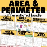 Area and Perimeter Bundle | Task cards, Worksheets, Assess