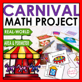 Area and Perimeter Carnival Theme Math Mini Unit - Real Wo