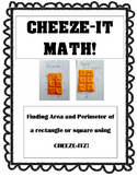 Area and Perimeter Cheeze-it Math Activity