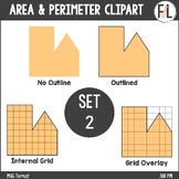Area and Perimeter Clipart - Compound Shapes - Set 2