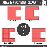 Area and Perimeter Clipart - Compound Shapes - Set 3