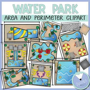 Preview of Area and Perimeter Clipart - Water Park Clipart for Area and Perimeter