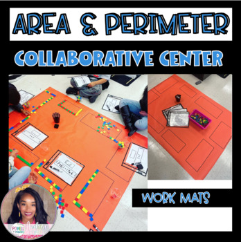 Preview of Area and Perimeter Collaborative Center Workmats- Distributive Property